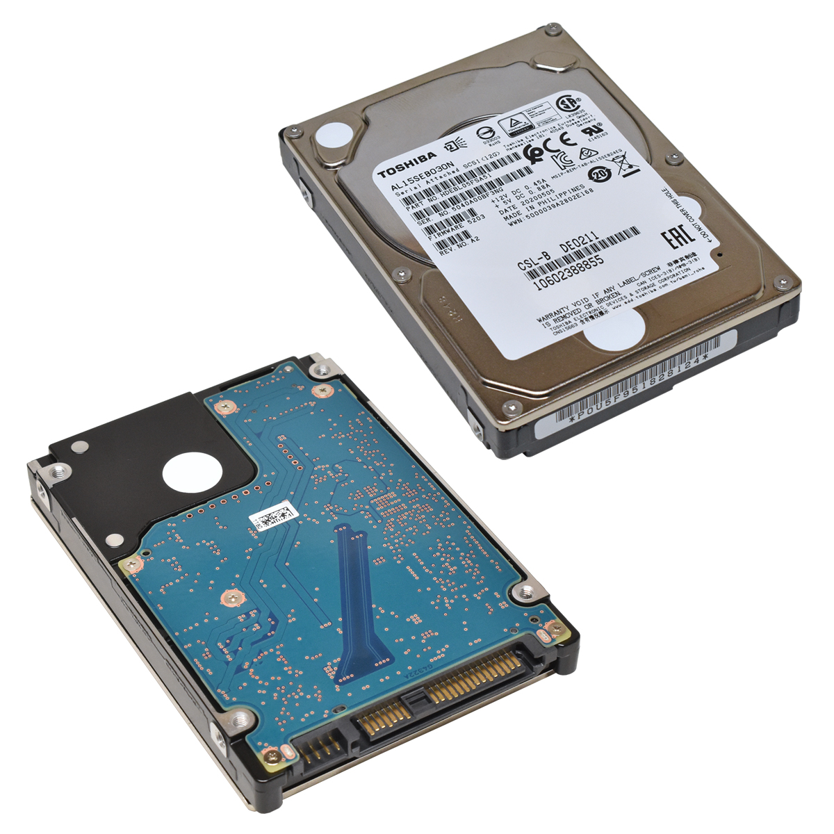 Toshiba HDD 300GB Festplatte 2.5" 10K 12G SAS AL15SEB030N HDEBL05FSA51 Toshiba HDD 300GB Festplatte 2.5" 10K 12G SAS AL15SEB030N HDEBL05FSA51