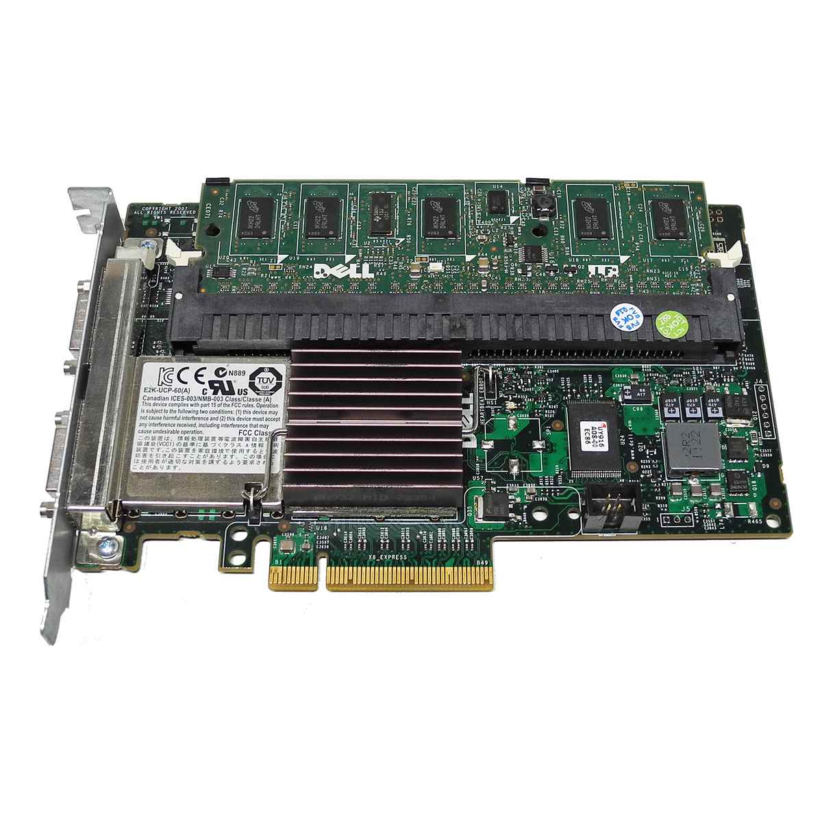 DELL PERC 6/E 3 Gb/s PCI-E x8 SAS RAID Controller 0J155F 0FY374 0PR174 0F989F DELL PERC 6/E 3 Gb/s PCI-E x8 SAS RAID Controller 0J155F 0FY374 0PR174 0F989F