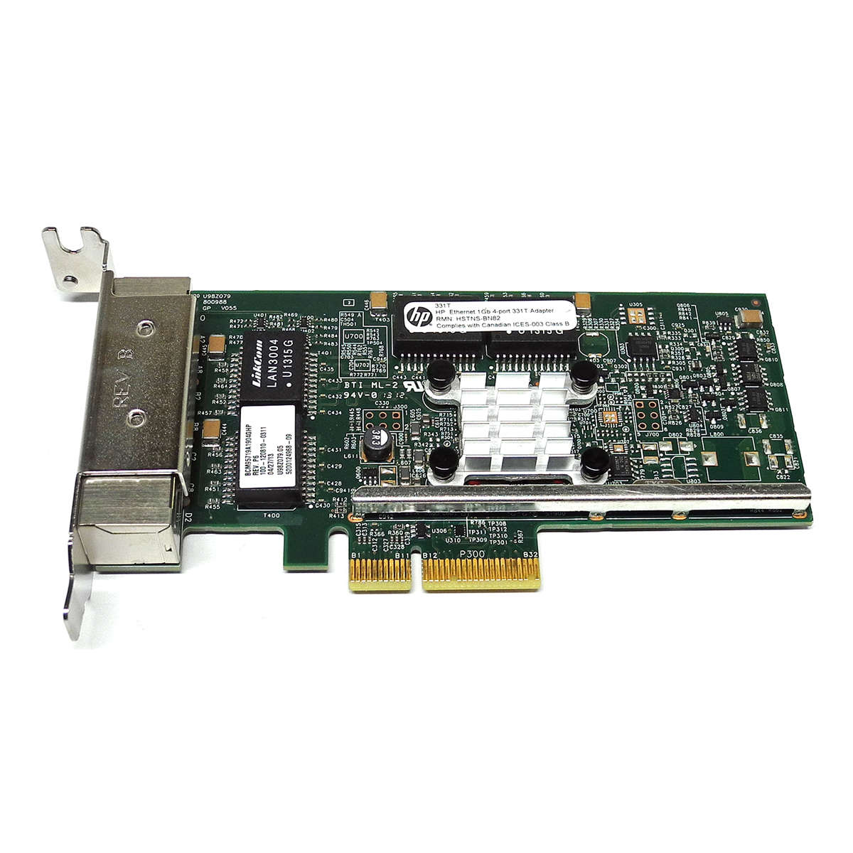 HP-331T-Quad-Port-PCIe-x4-Gigabit-Server-Adapter-6-002.jpg HP 331T Quad Port PCIe x4 Gigabit Server Adapter 649871-001 647592-001 LP