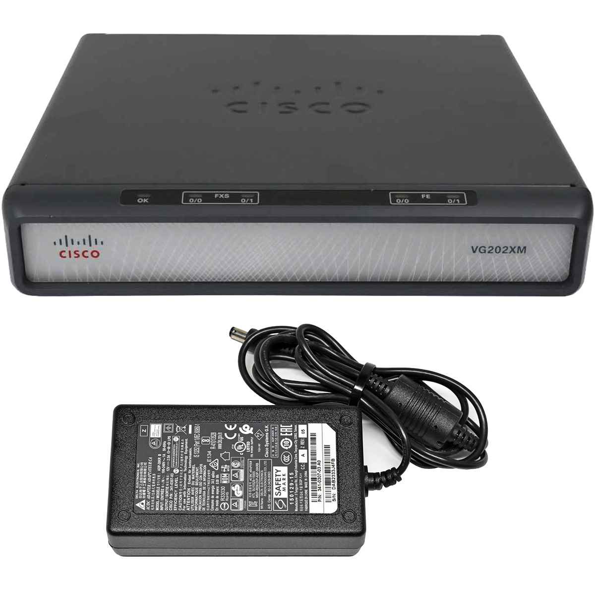 Cisco VG202XM 74-12044-01 Analog Voice Gateway - VoIP Telephone Adapter + AC Adapter Cisco VG202XM 74-12044-01 Analog Voice Gateway - VoIP Telephone Adapter + AC Adapter