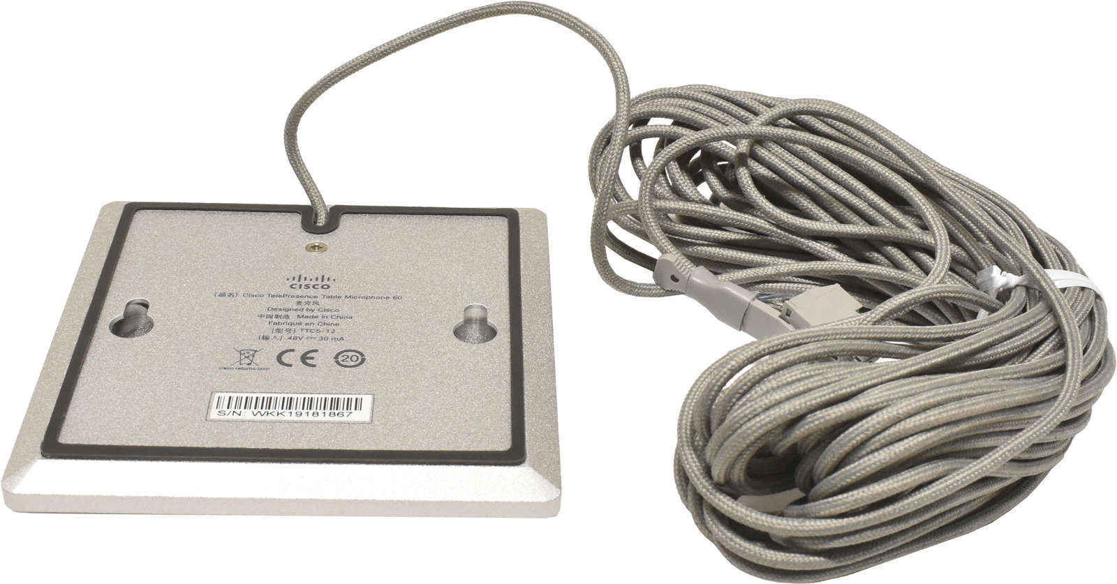 Cisco Telepresence Tischmikrofon 60 CTS-MIC-TABL60 TTC5-12 für MX700 MX800 74-100050-01 NEU NEW