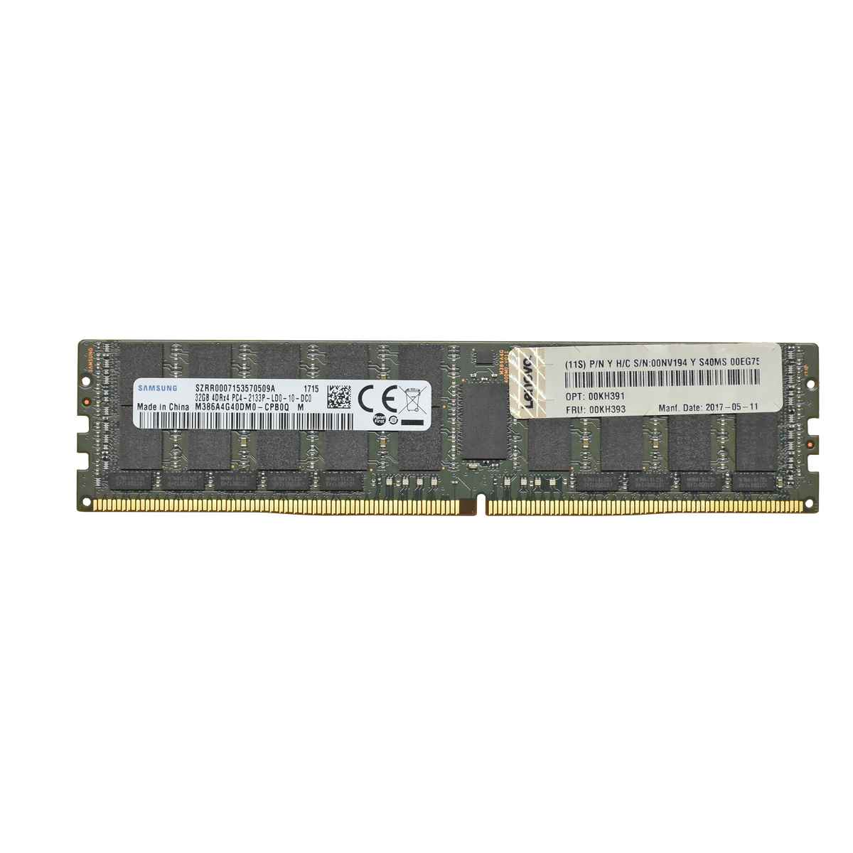 64GB Lenovo Samsung 2x 32GB 4DRx4 PC4- 2133P RAM M386A4G40DM0-CPB 00KH393