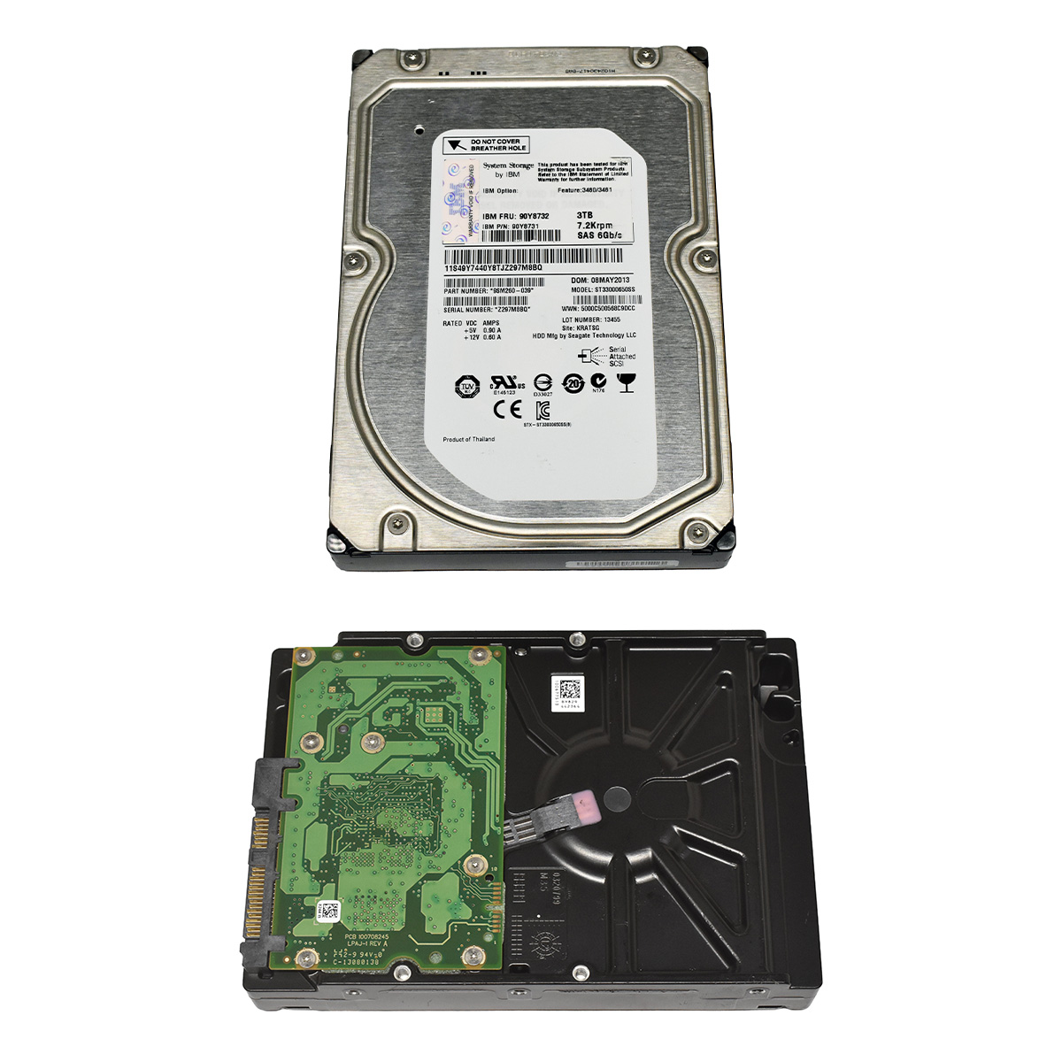 IBM Seagate Constellation Es.2 3TB 3,5 Zoll 7.2K 6G SAS HDD ST33000650SS 90Y8732 IBM Seagate Constellation Es.2 3TB 3,5 Zoll 7.2K 6G SAS HDD ST33000650SS 90Y8732