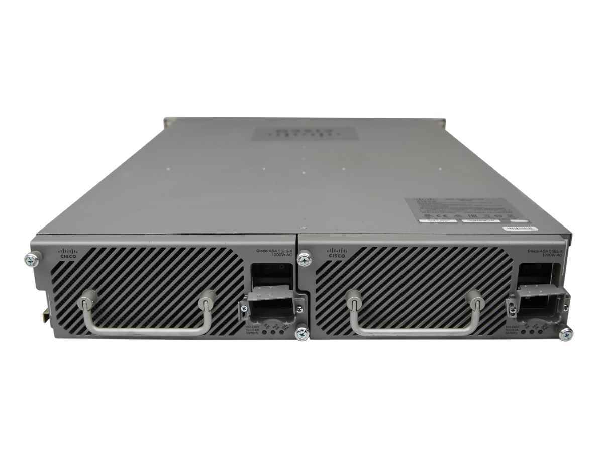 Cisco Firewall ASA5585 +Module ASA5585-X SSP-10 Dual PSU 2x HDD Blank No HDD +Rack Ears
