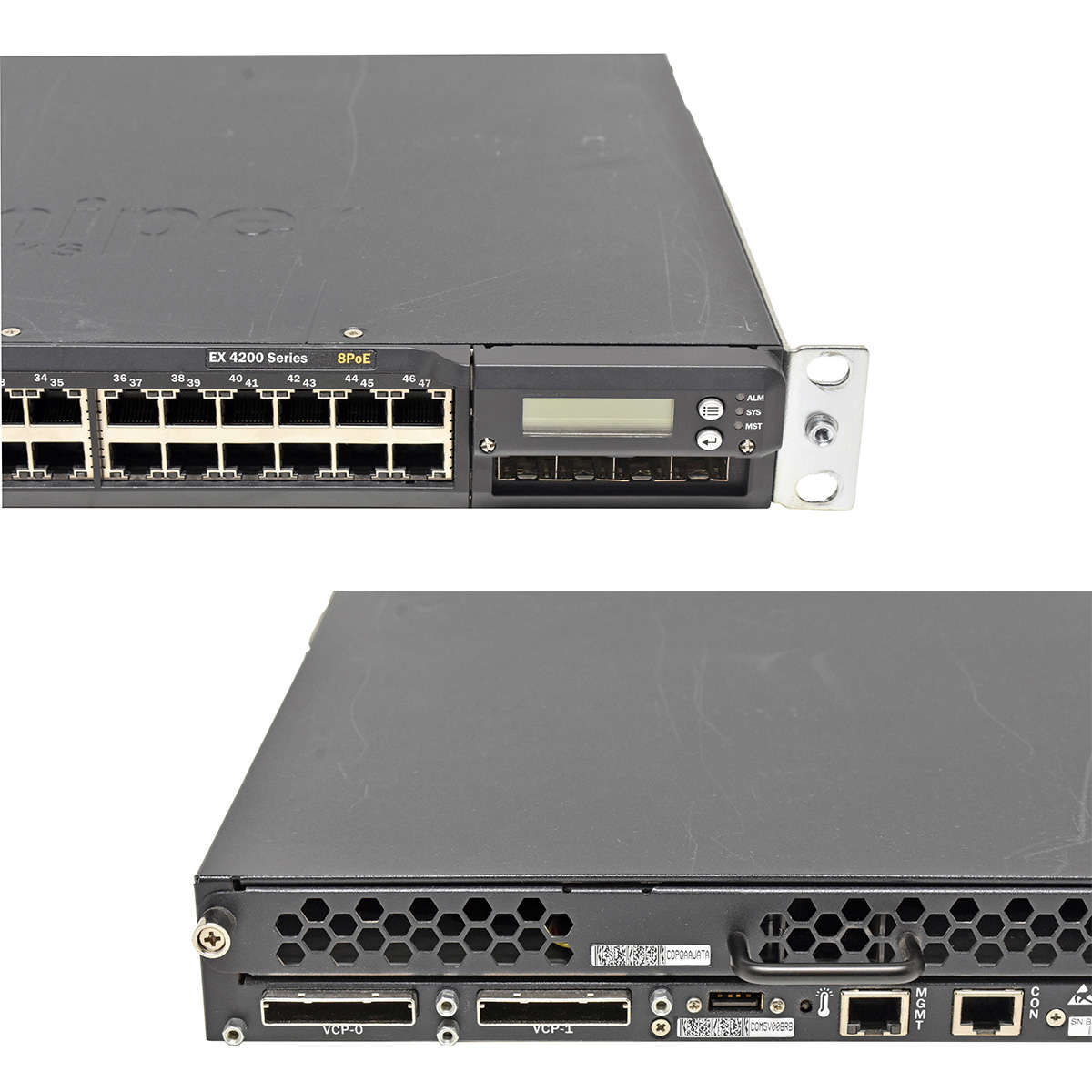 Juniper-EX4200-24T-24-Port-GE-8-Port-PoE-Module-4x-006.jpg Juniper EX4200-24T 24-Port GE 8-Port PoE +Module 4x1G SFP 1x PSU