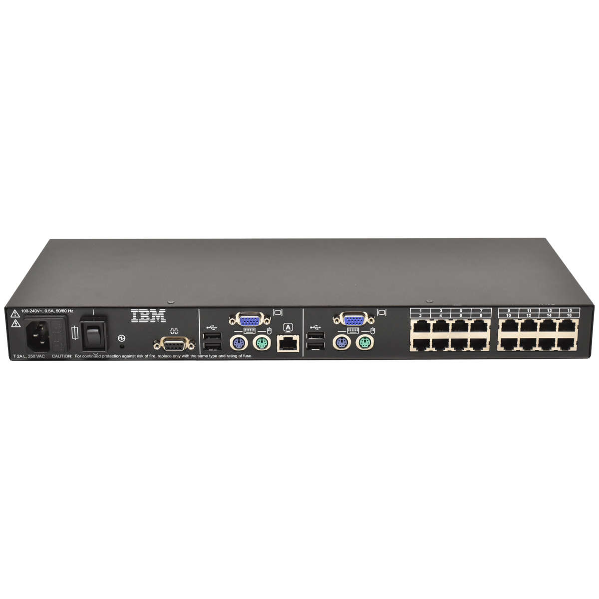 IBM-1735-HC1-16-Port-Rack-Console-KVM-Switch-PN-41-002.jpg IBM 1735-HC1 16 Port Rack Console KVM Switch PN 41Y9315 FRU 41Y9318 1735-4LX