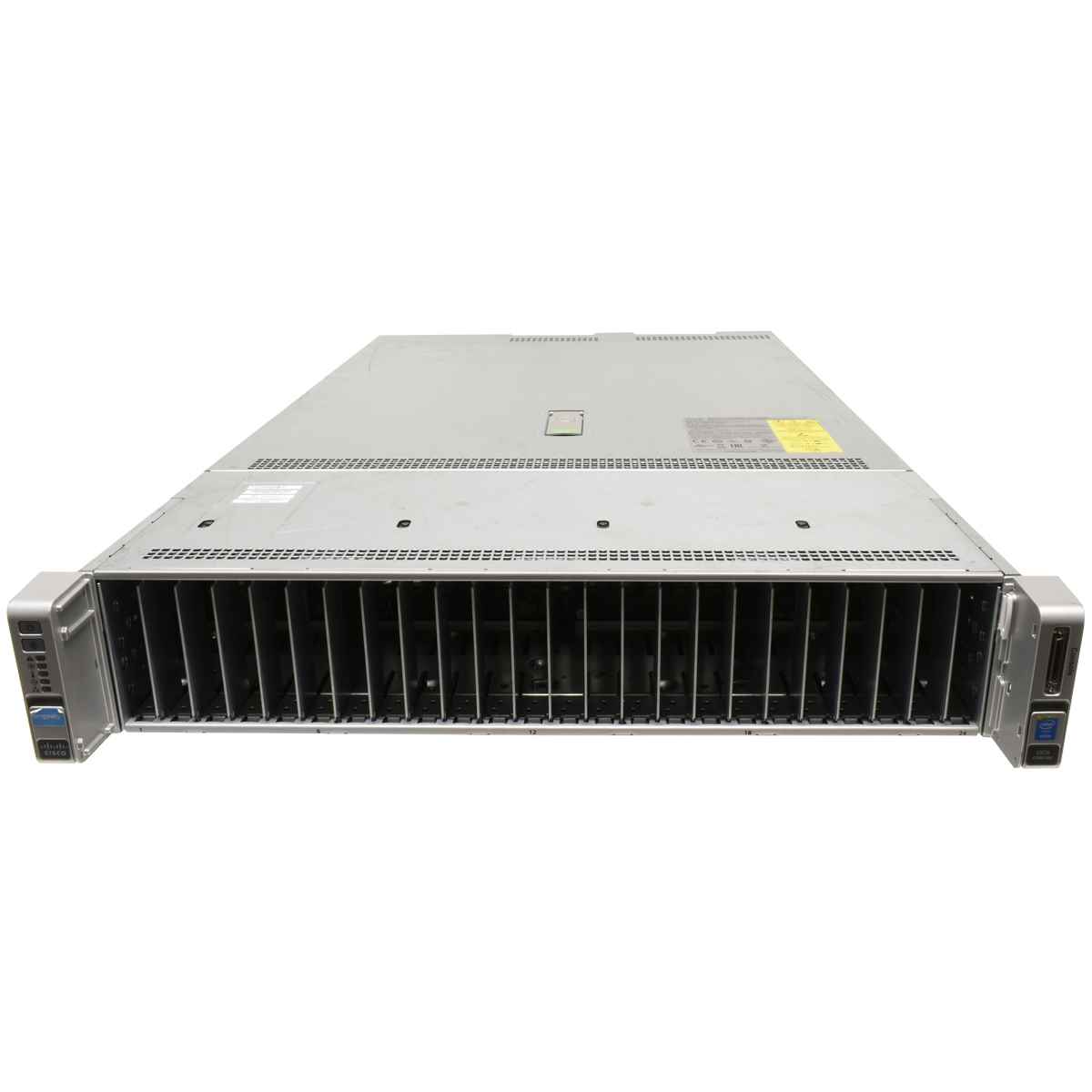 CISCO UCS C240 M4 RackServer ohne CPU ohne RAM PC4 2x Kühler 26 x SFF 2,5 12G CISCO UCS C240 M4 Rack Server 2xE5-2680 V4 256 GB 26 x SFF 2,5 12G + 40GB Karte