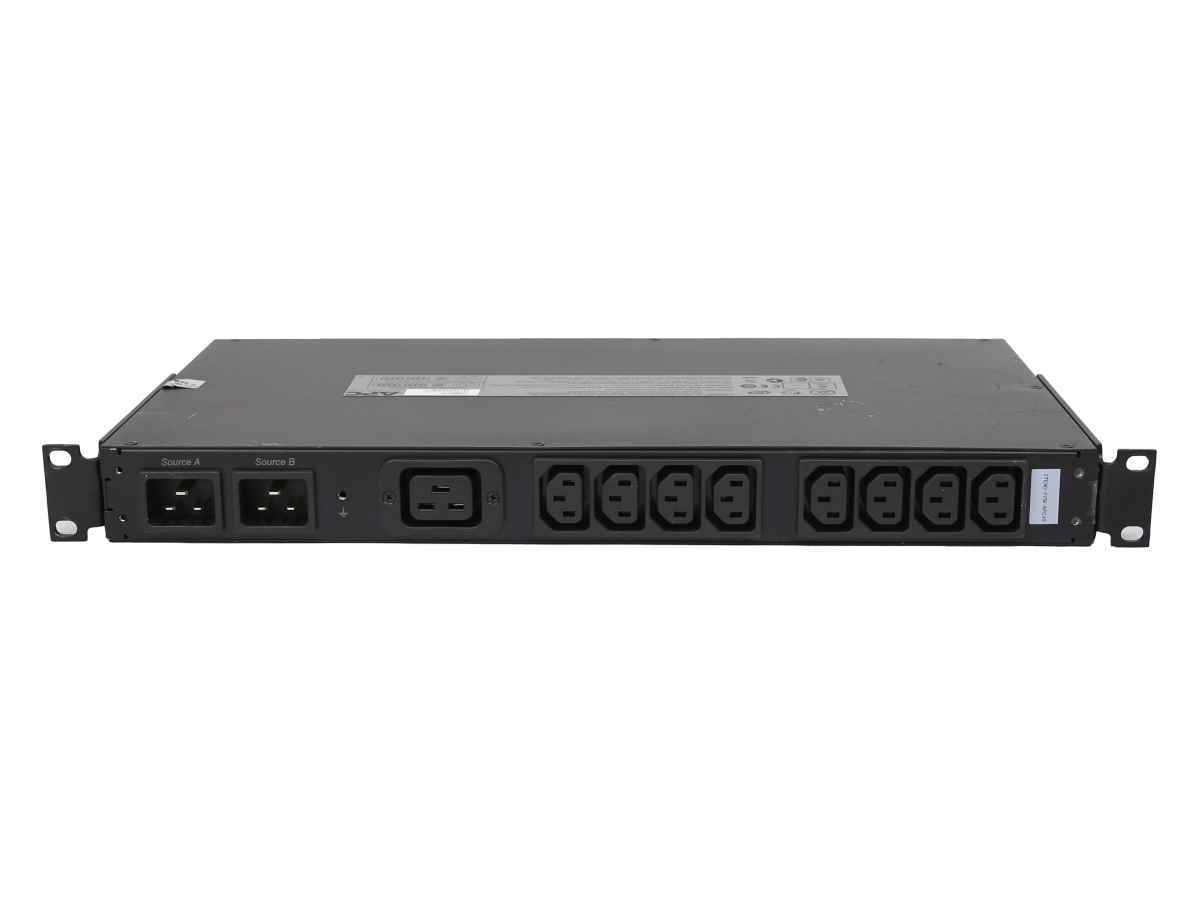 APC Automatic Transfer Switch AP7723 1x C19 8x C13 +Rack Ears APC Automatic Transfer Switch AP7723 1x C19 8x C13 +Rack Ears
