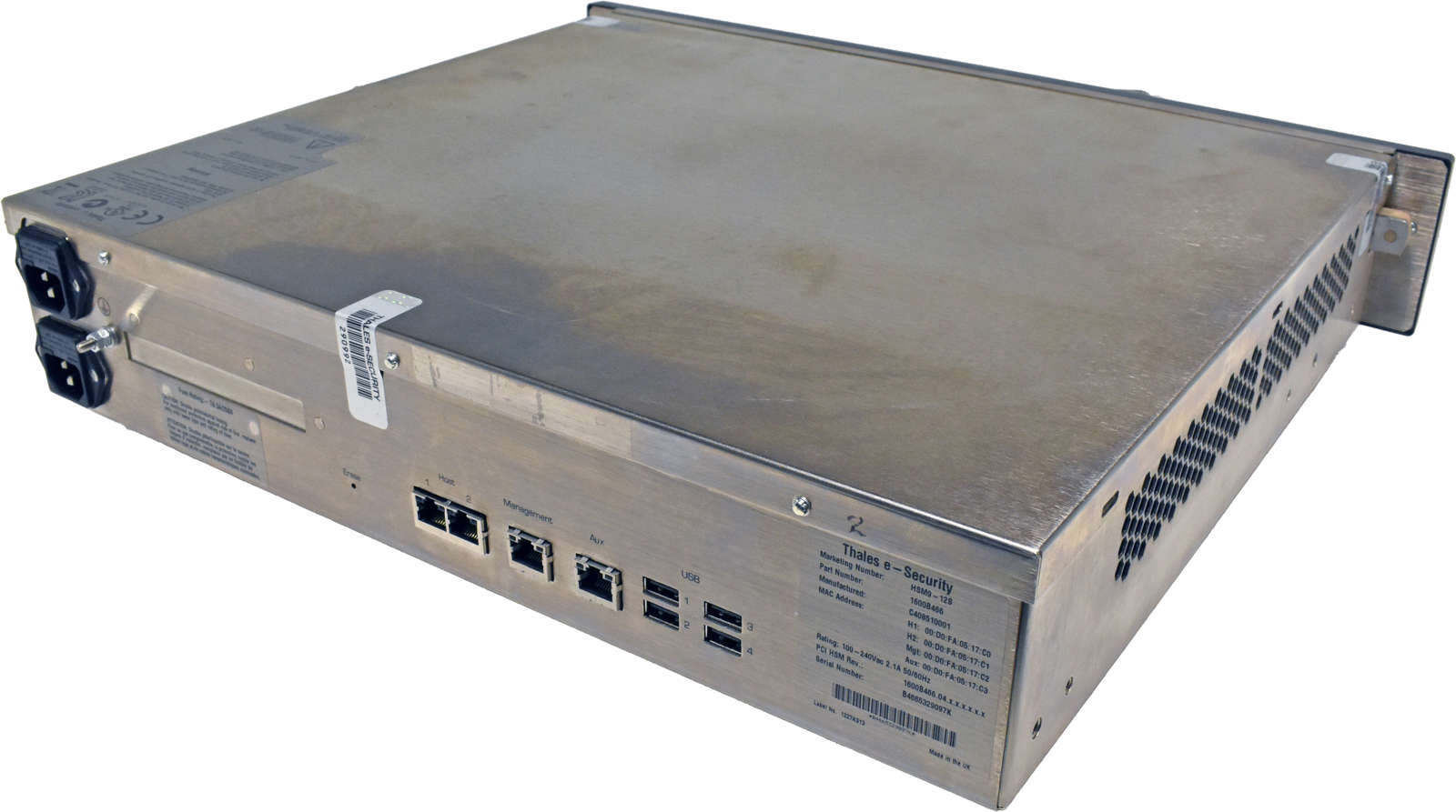 Thales Hardware Security Module HSM9-12S Payshield 9000 1600B44.04