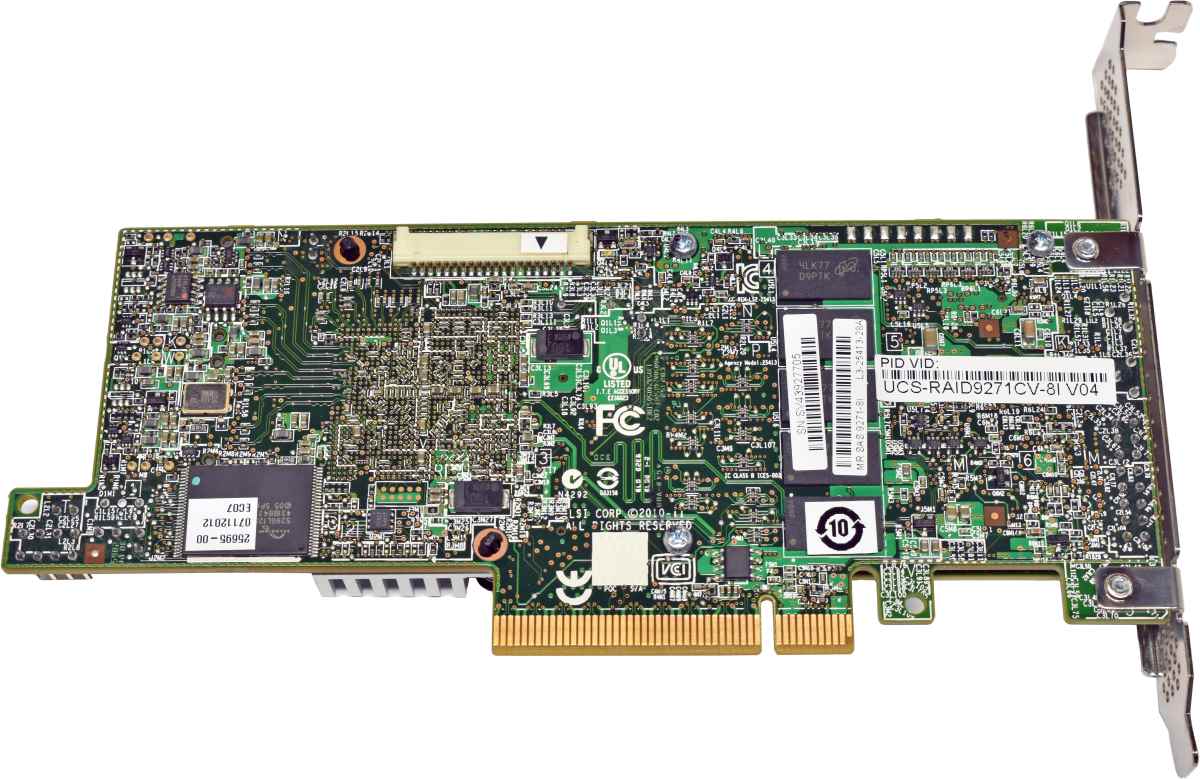 Cisco LSI UCS-RAID9271CV-8I V04 L3-25413-28A MR SAS 9271-8i FP + Cache Module + BBU
