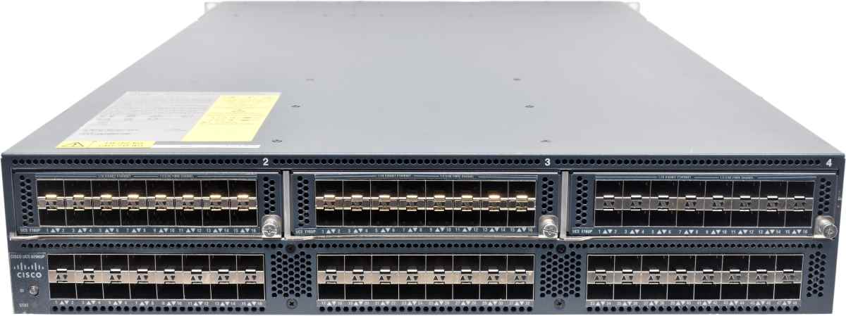 Cisco UCS-FI-6296UP 68-4272-02 96-Port 8/10 SFP+ FCoE FC Switch 13 Mini GBICs