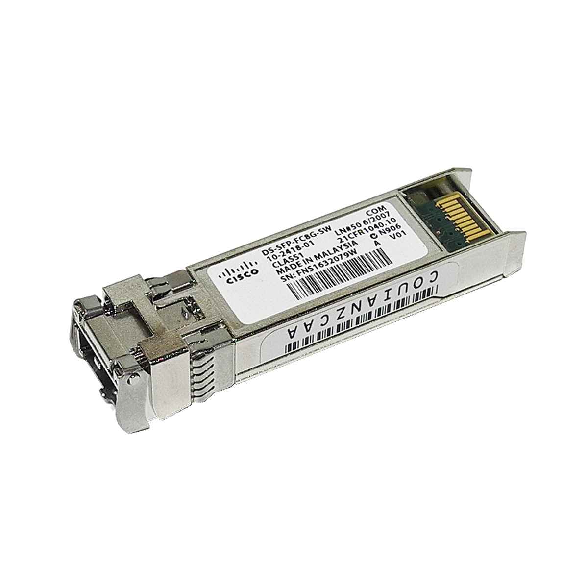 5-er Pack Cisco DS-SFP-FC8G-SW SFP+ 1000Base-SX 8GB Transceiver 10-2418-01 neu