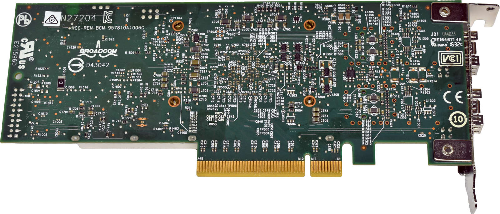 DELL BroadCom Dual-Port 10G SFP+ Network Adapter PCIe x8 D43042 57810S 0Y40PH LP