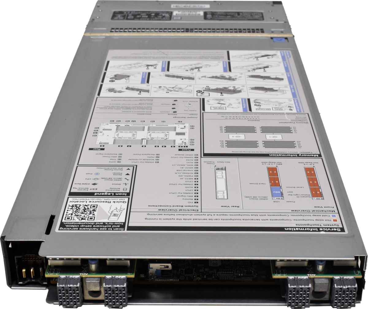 DELL PowerEdge MX740c Blade Server Chassis mit Mainboard PERC H730p MX QL41262 10/25GbE BOSS VG384 IDRAC DELL PowerEdge MX740c Blade Server Chassis mit Mainboard PERC HBA330 QL41262 10/25GbE BOSS VG384 IDRAC