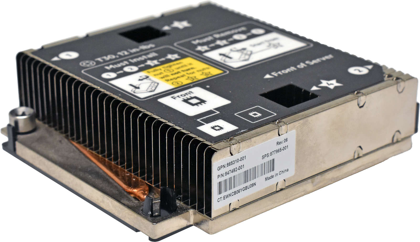 HP-847492-001-865310-001-877965-001-CPU-2-Heatsink-002.jpg HP 847492-001 865310-001 877965-001 CPU 2 Heatsink for ProLiant BL460C G10