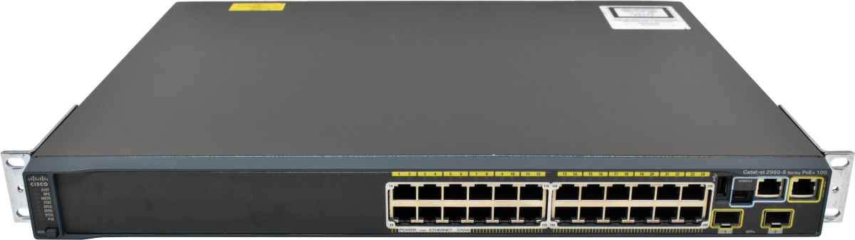 Cisco Catalyst WS-C2960S-24PD-L 24-Port PoE RJ-45 GE Switch 2x SFP+ Cisco Catalyst WS-C2960S-24PD-L 24-Port PoE RJ-45 GE Switch 2x SFP+
