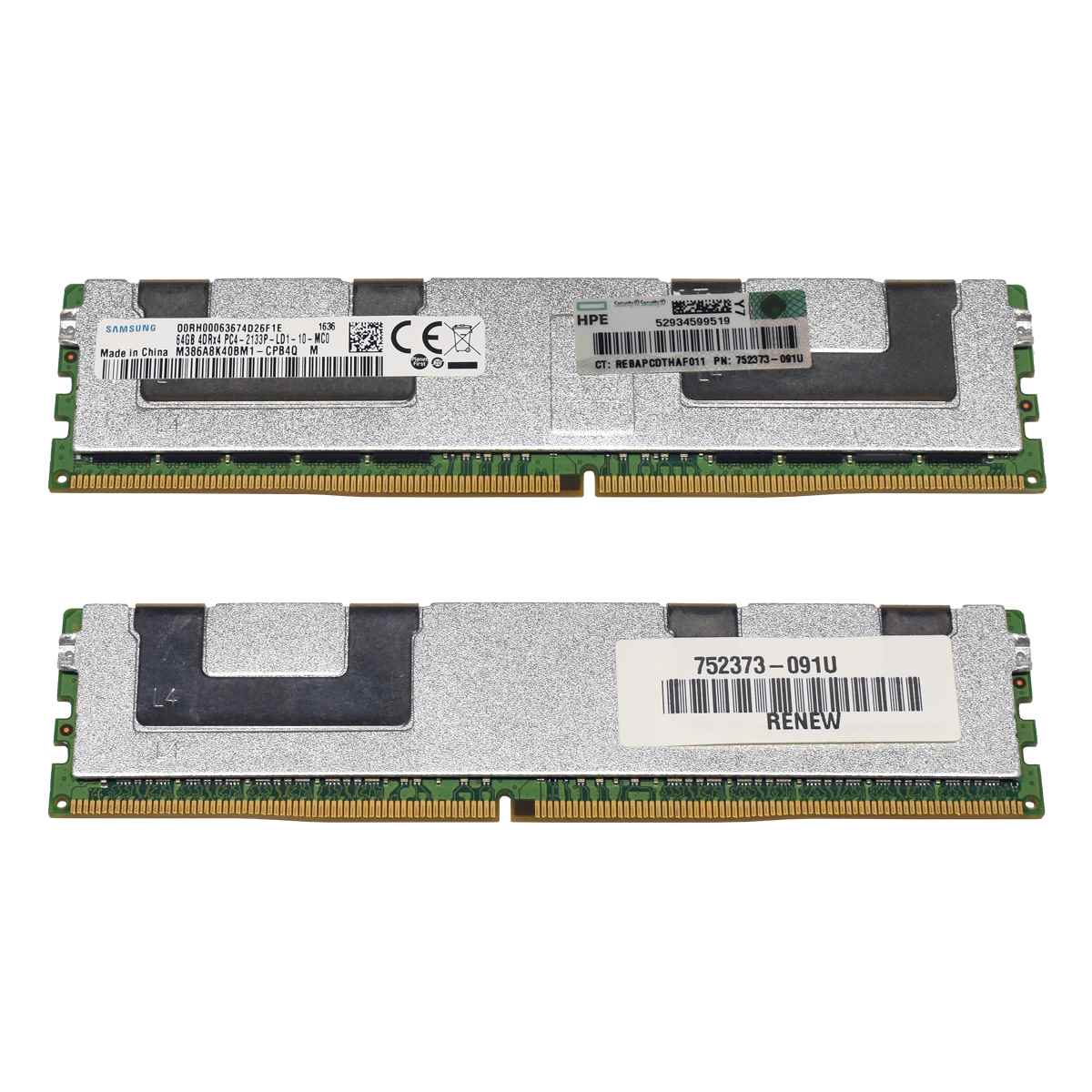 HP Samsung 64GB 4DRx4 PC4-2133P-L M386A8K40BM1-CPB PN: 752373-091 HP Samsung 64GB 4DRx4 PC4-2133P-L M386A8K40BM1-CPB PN: 752373-091