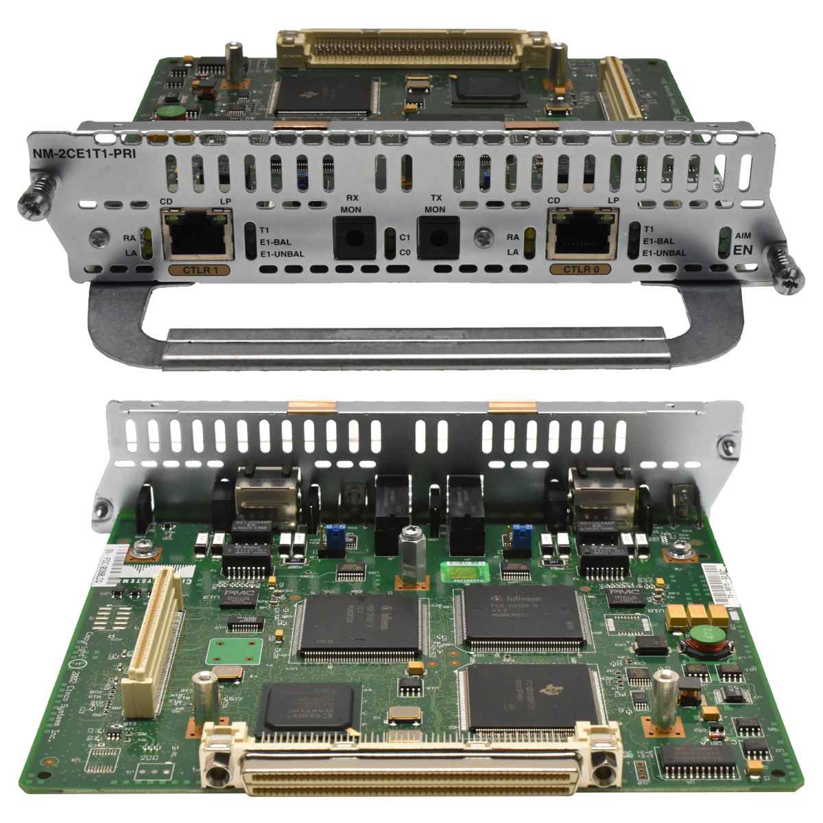 Cisco NM-2CE1T1-PRI 2pt Channelized E1/T1/ISDN-PRI Network Module 800-21551-02