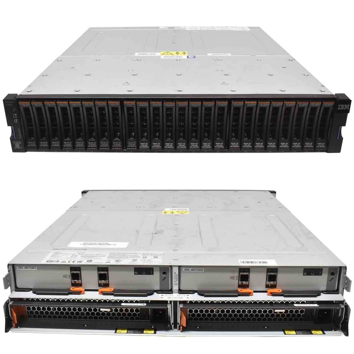 IBM Storwize V7000 Storage 24x SFF 2076-24F 2x 12G SAS Controller 64P8448 14.4TB IBM Storwize V7000 Storage 24x SFF 2076-24F 2x 12G SAS Controller 64P8448 14.4TB