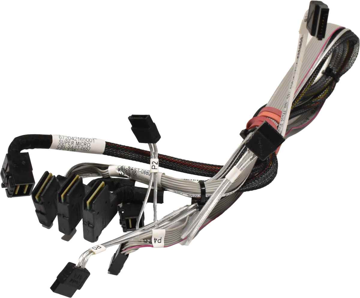 Supermicro CBL-SAST-0880 miniSAS 12G & 4x SATA Internal Kabel 60cm
