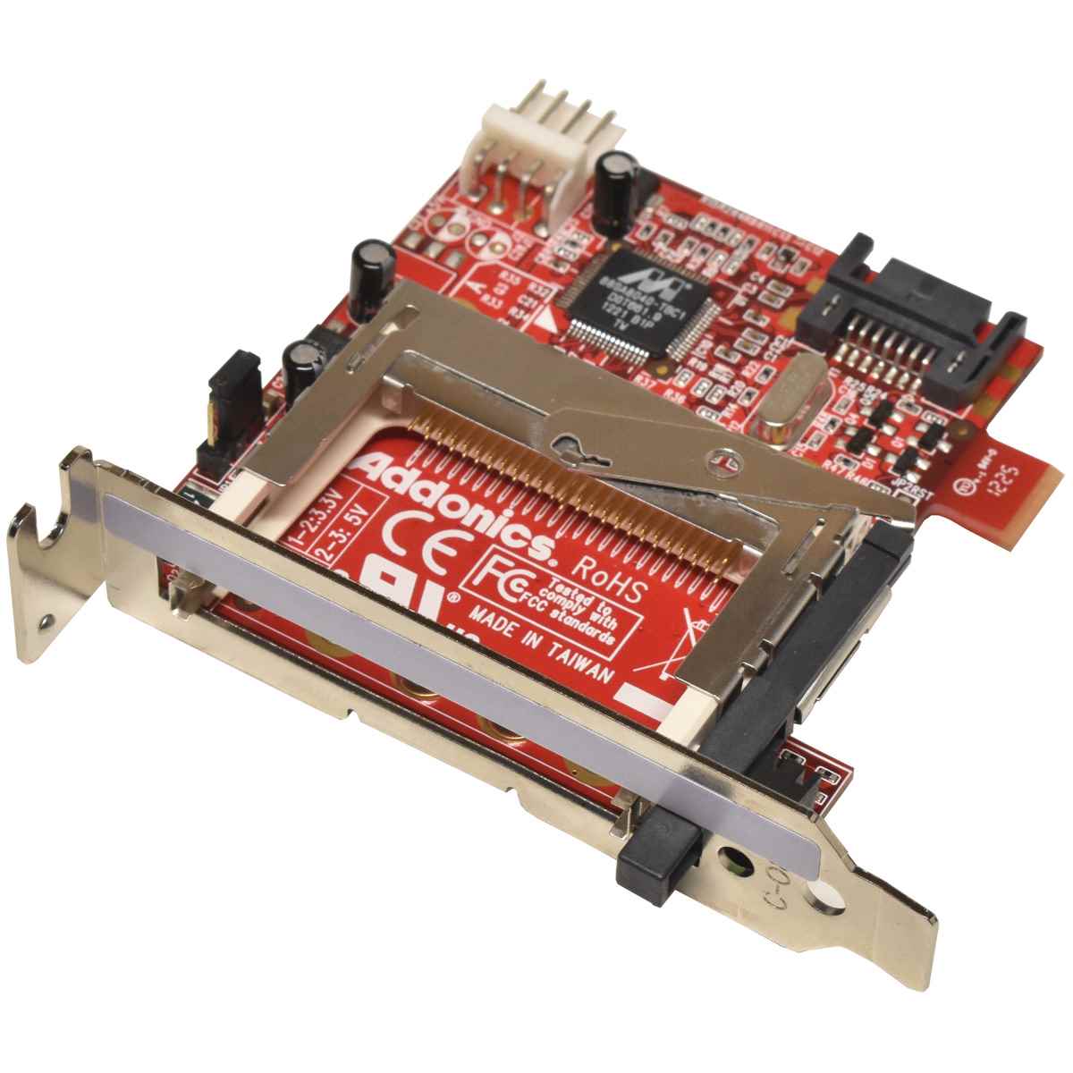 Addonics Compact Flash Card Reader ADSACF-7MS + 4GB CF Card + 2x Kabel LP