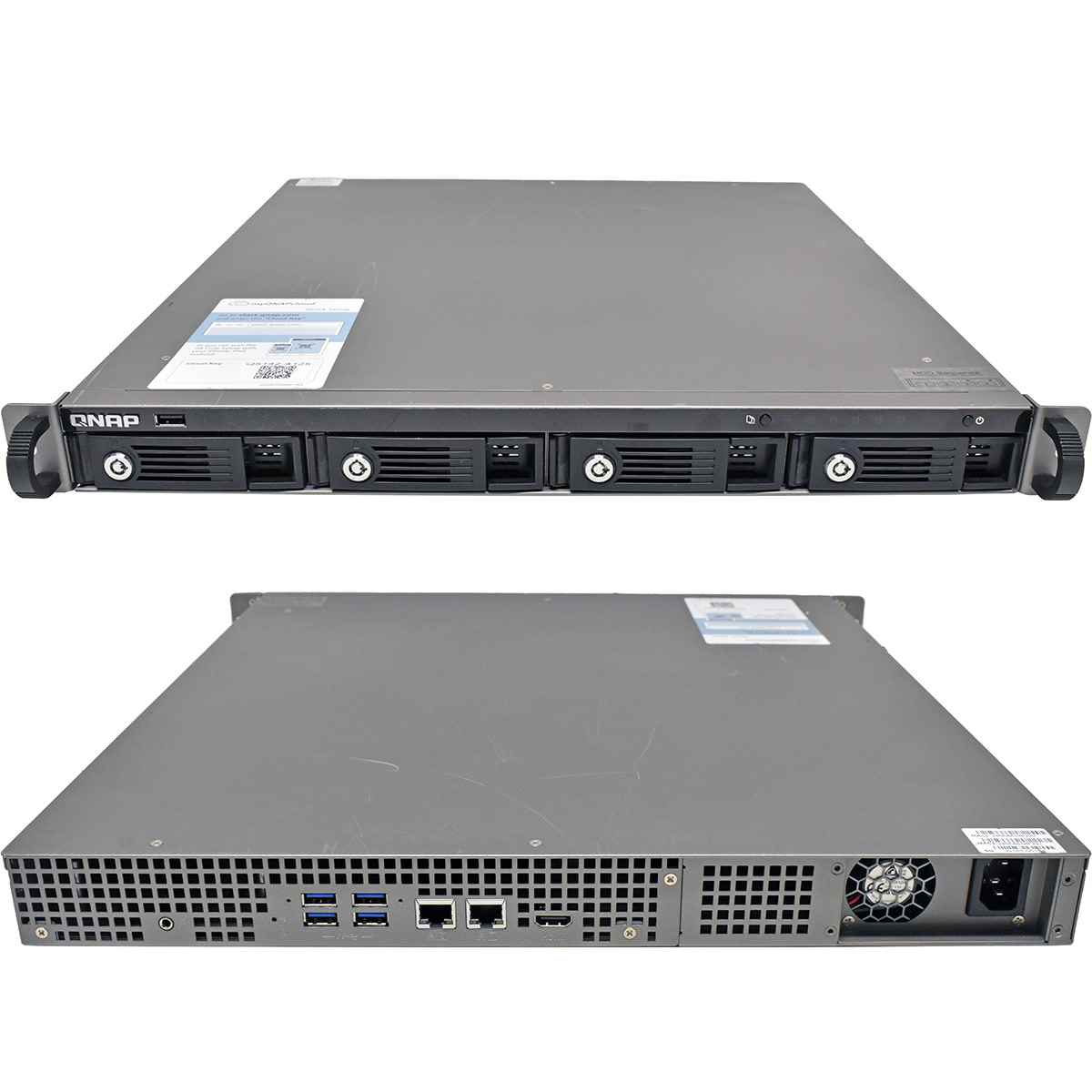 QNAP TS-451U 4-Bay NAS Server Celeron 2.41GHz 1GB DDR3 RAM no HDDs Rack Ears