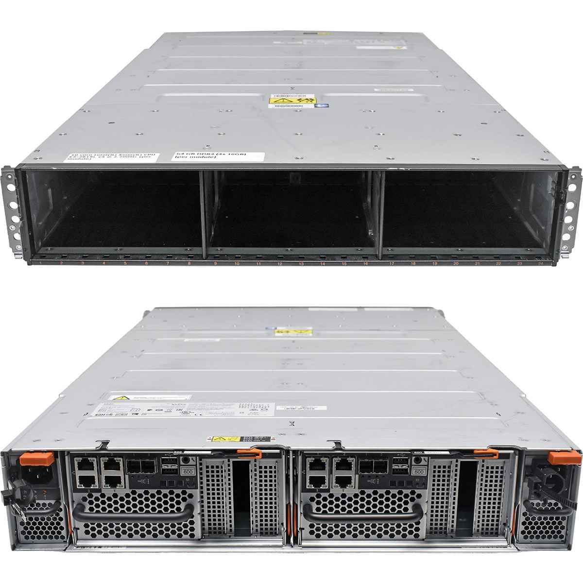 IBM Storwize V7000F 2076 AF6 24x 2.5" 2x Controller 01YM617 Xeon E5-2618L v4 64GB 2x PSU