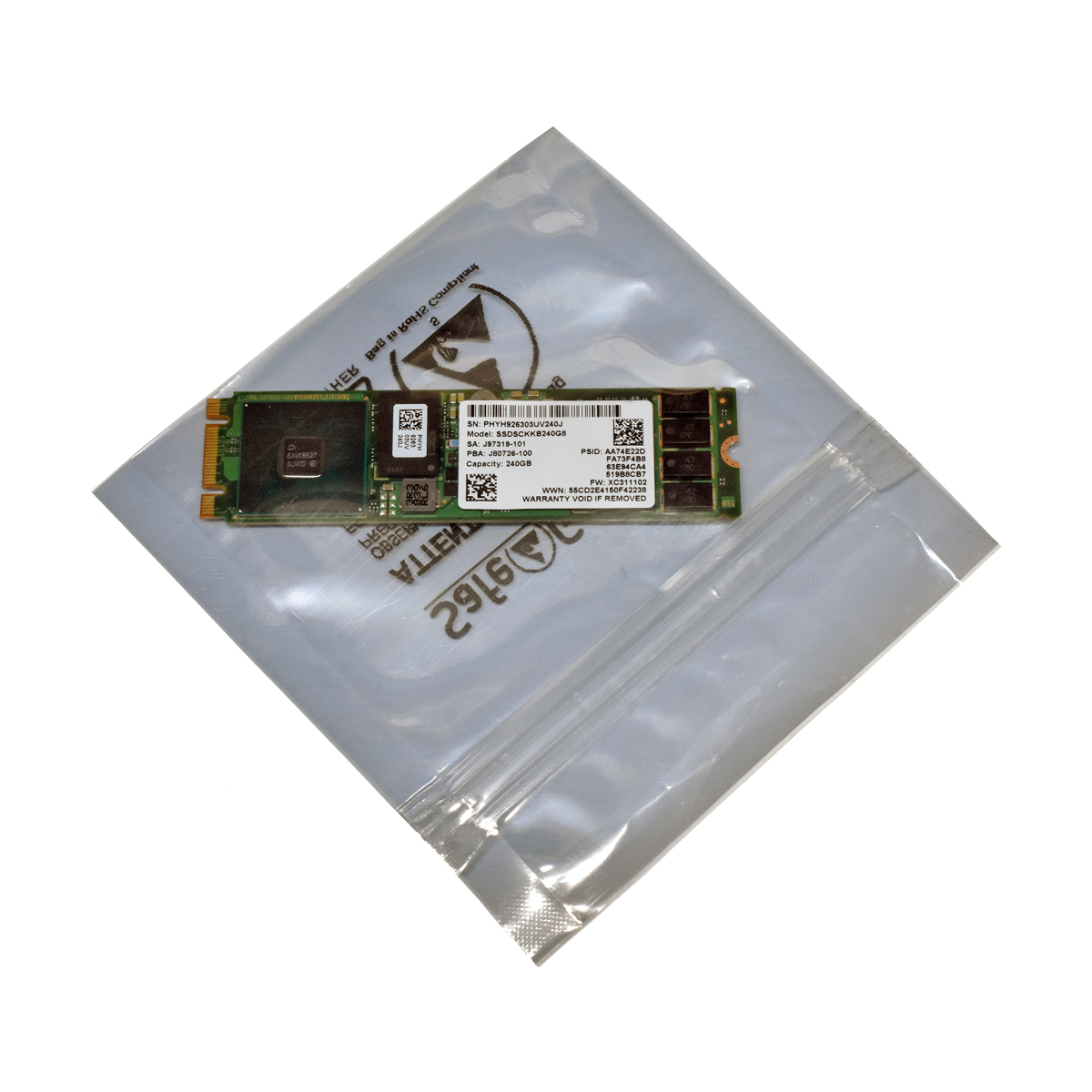 Intel 240GB M.2 2280 6G SATA SSD SSDSCKKB240G8 Server Storage