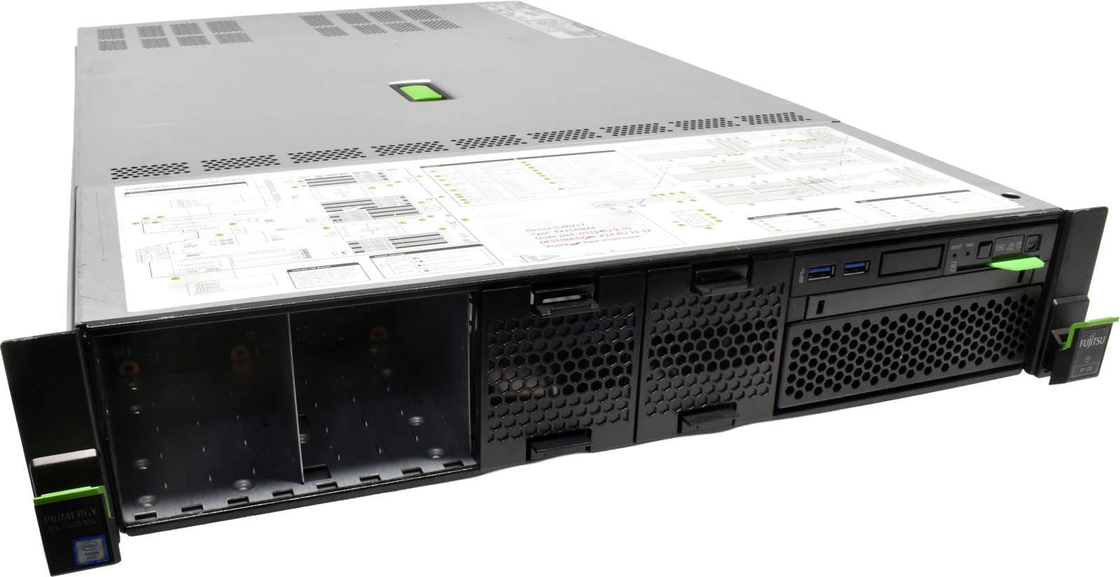 Fujitsu-Primergy-RX2540-M4-Server-no-CPU-RAM-no-HD-005.jpg Fujitsu Primergy RX2540 M4 Server no CPU & RAM no HDD 2x Kühler 8x 2,5" SFF EP420i