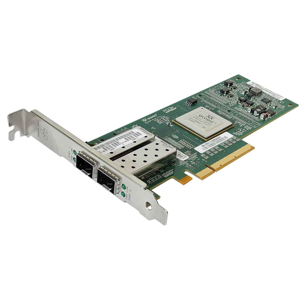 QLogic QLE8152 Dual-Port 10Gbps PCI-e Network Adapter 111-01006+A0 111-01007+A0 + 2 SFP 10GB QLogic QLE8152 Dual-Port 10Gbps PCI-e Network Adapter 111-01006+A0 111-01007+A0 + 2 SFP 10GB