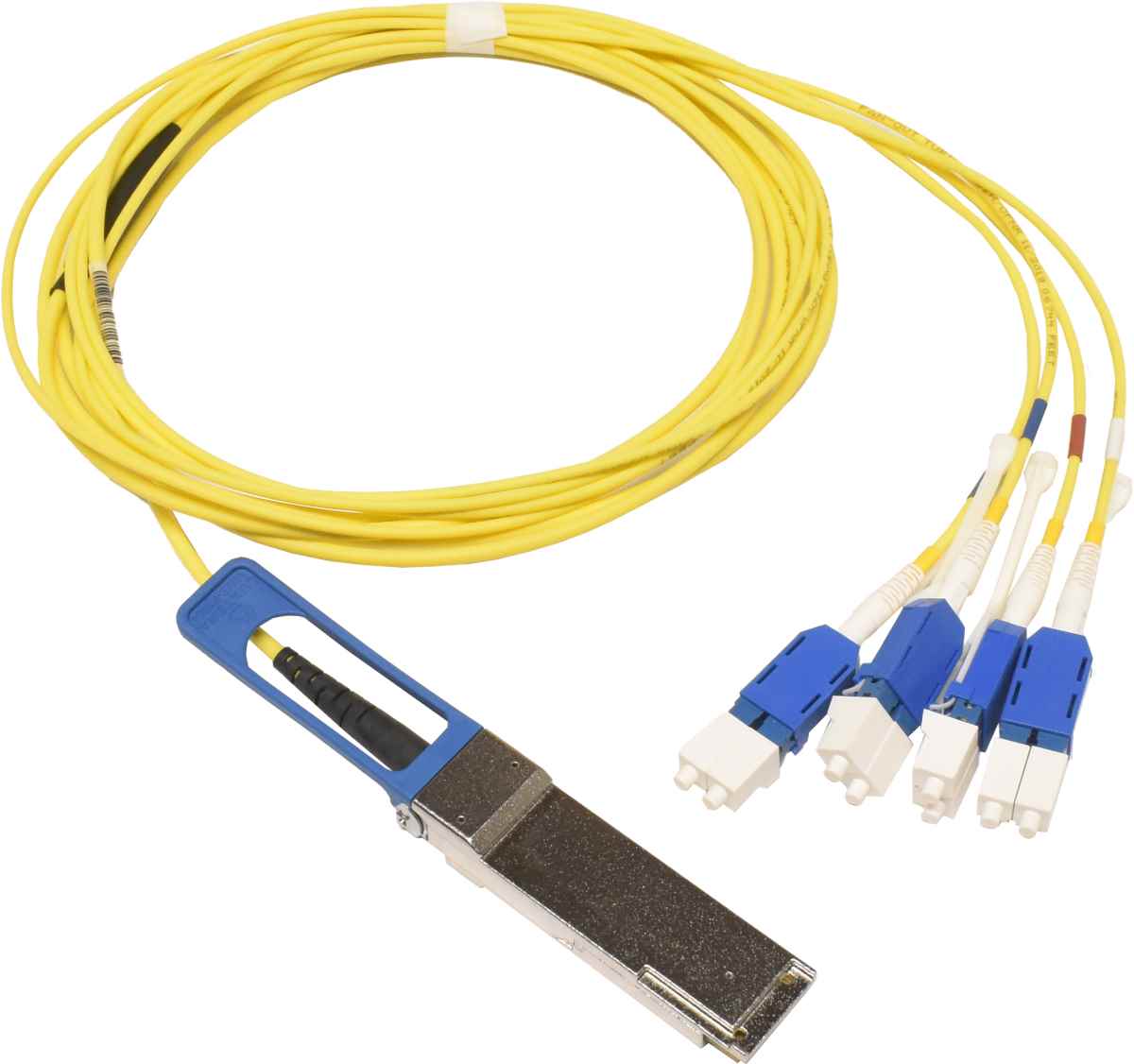 Delta QSFP-100GB4FDRA 2.7m 100G PSM4 QSFP+ auf 4 duplex LC Cable Delta QSFP-100GB4FDRA 2.7m 100G PSM4 QSFP+ auf 4 duplex LC Cable