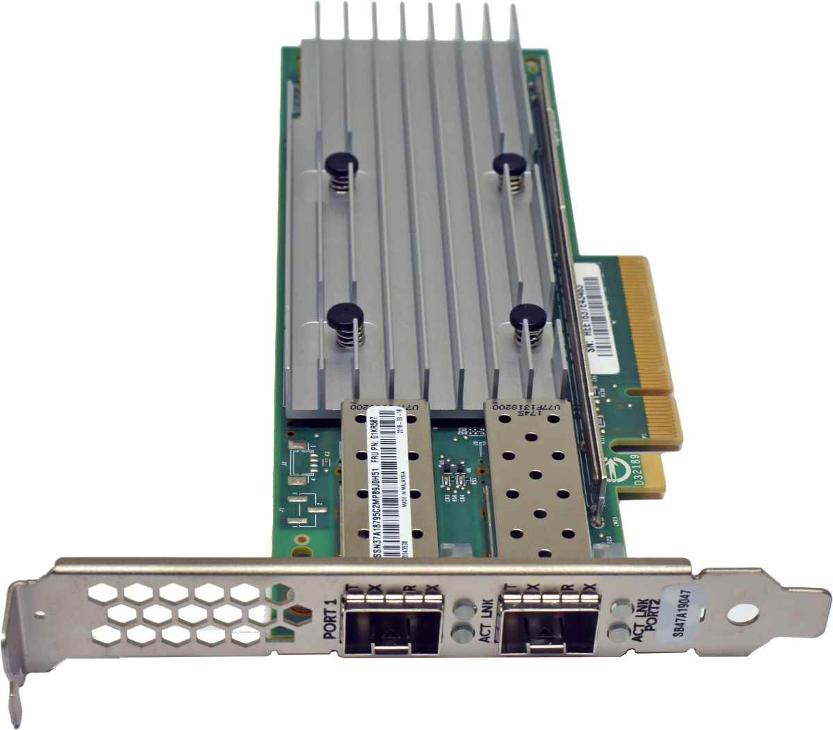 Lenovo QLogic QL41262 01KR587 Dual-Port 10Gb Adapter 4150X SFP28 High Profile Lenovo QLogic QL41262 01KR587 Dual-Port 10Gb Adapter 4150X SFP28 High Profile