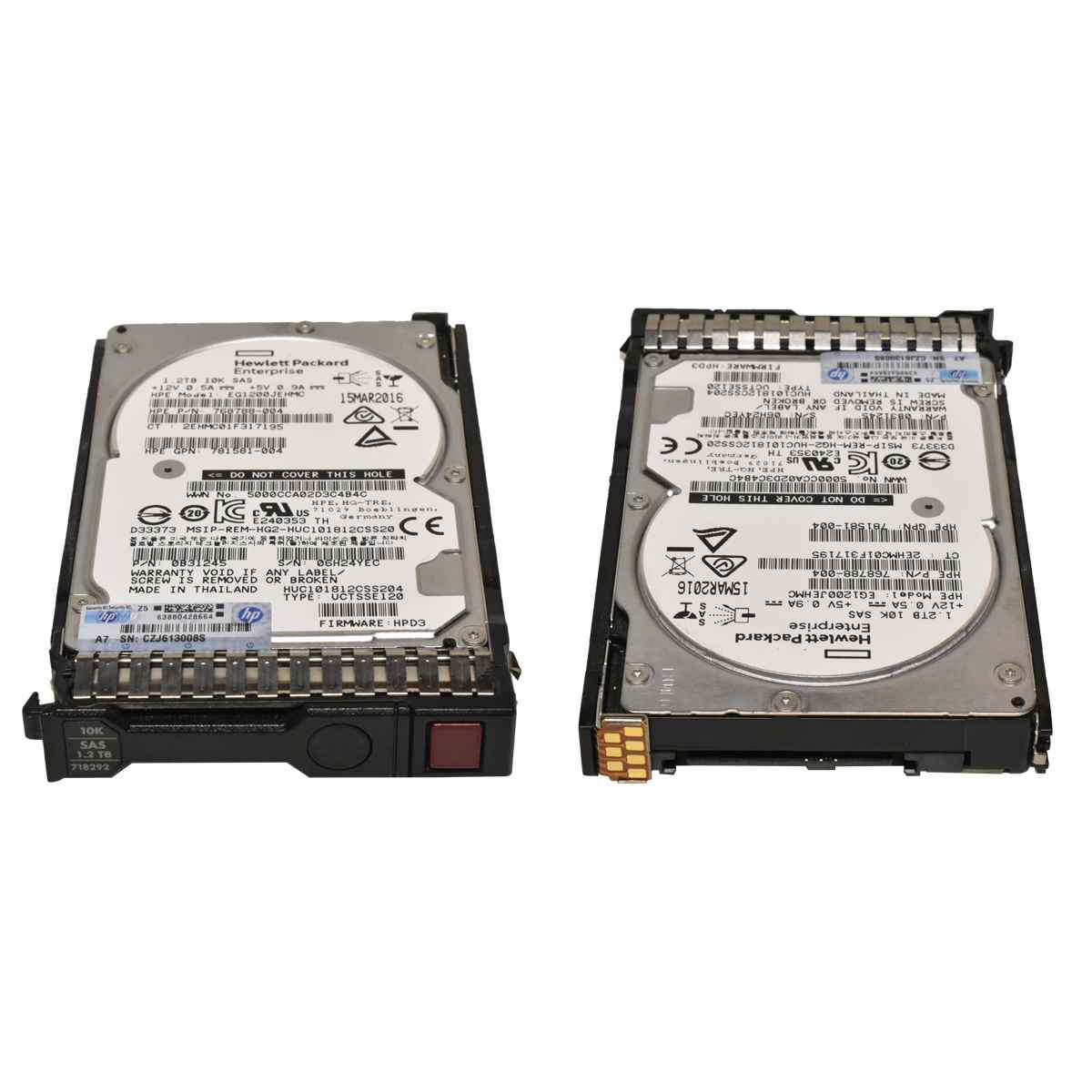 HP 1.2TB 2.5" 10K 12G SAS HDD Festplatte 718159-002 718292-001 Server Storage HP HDD 1.2 TB SAS Festplatte 2,5" 10K 12Gbs 768788-004 781581-004 EG1200JEHMC