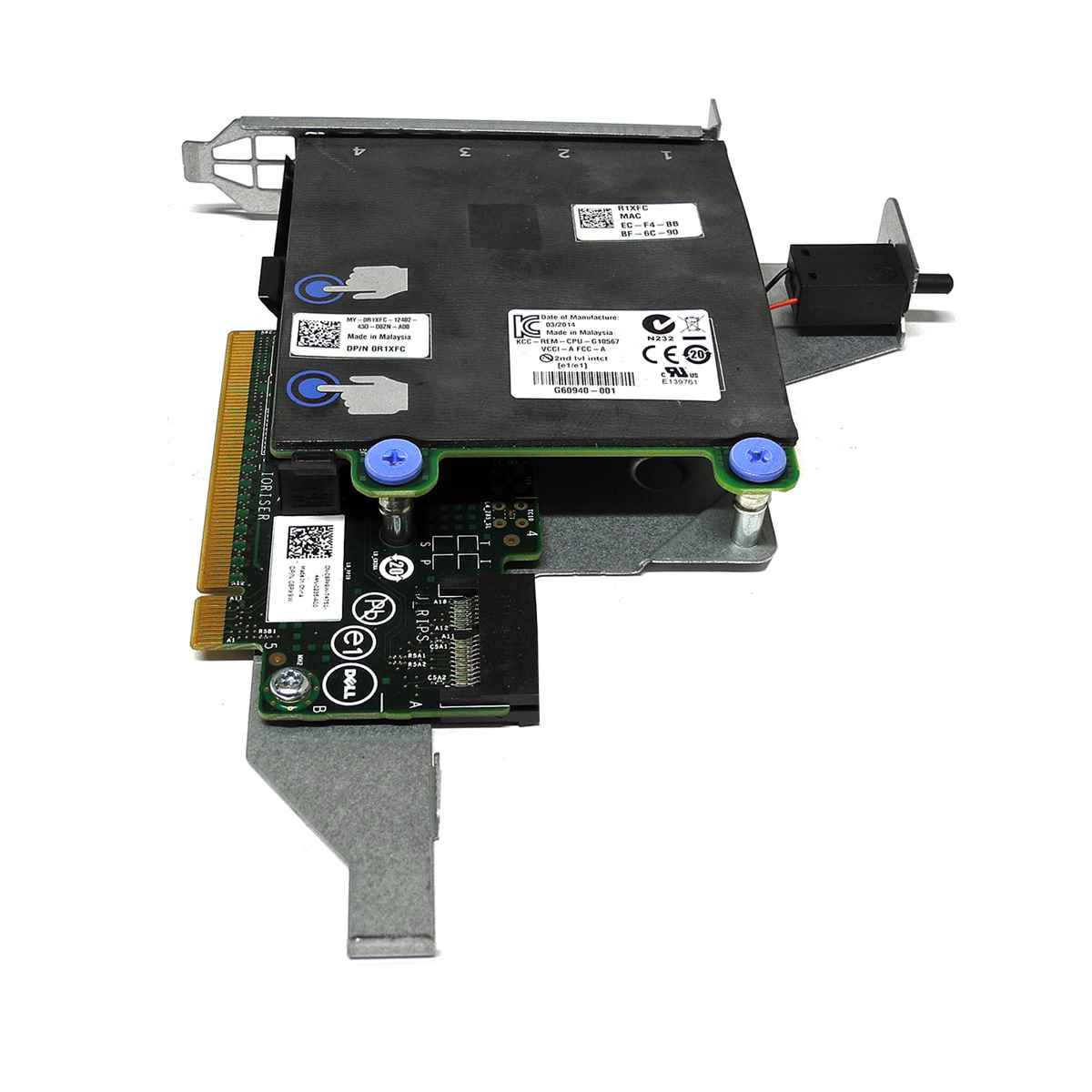 DELL 4-Port GbE Daughter Card 0R1XFC +Riser Card 08PX9W for PowerEdge R720 R730 DELL 4-Port GbE Daughter Card 0FM487 +Riser Card 08PX9W for PowerEdge R920 R930