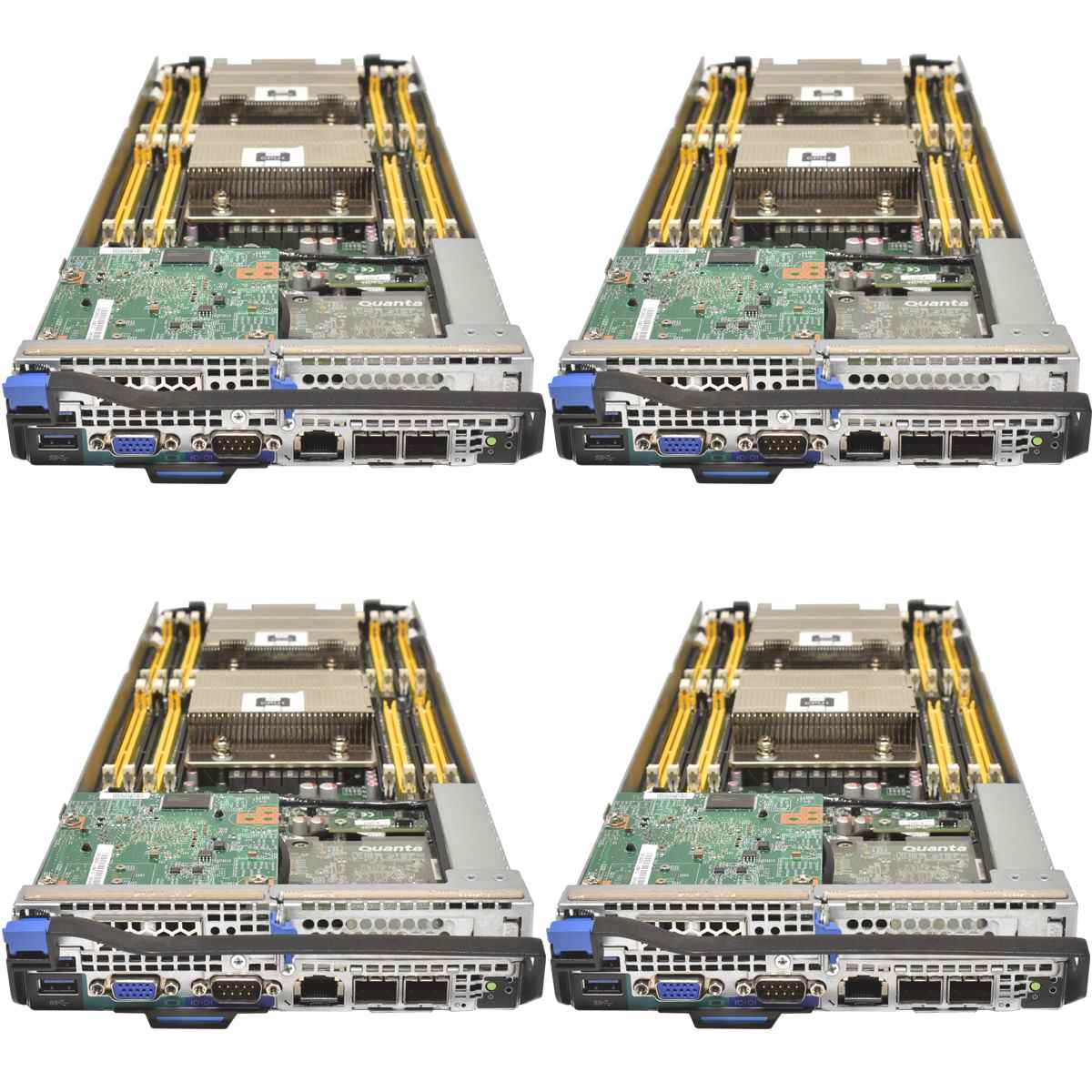 Quanta Server T41S-2U + 4x Node no CPU no PC4 8x Heatsink 4x D51B 10G SFP+ 2Port