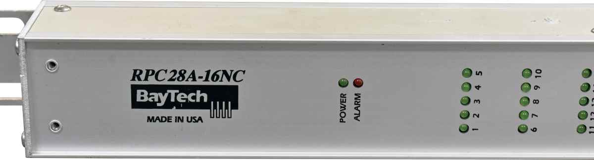 BayTech RPC28A-16NC Rack PDU Metered Single-Phase Null HE 16A 220-240V 21x C13 BayTech RPC28A-16NC Rack PDU Metered Single-Phase Null HE 16A 220-240V 21x C13