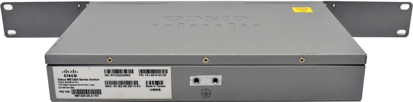 Cisco ME1200-4S-A 74-12816-03 4-Port GE SFP Access Device 2x GE RJ-45 +Rack Ears