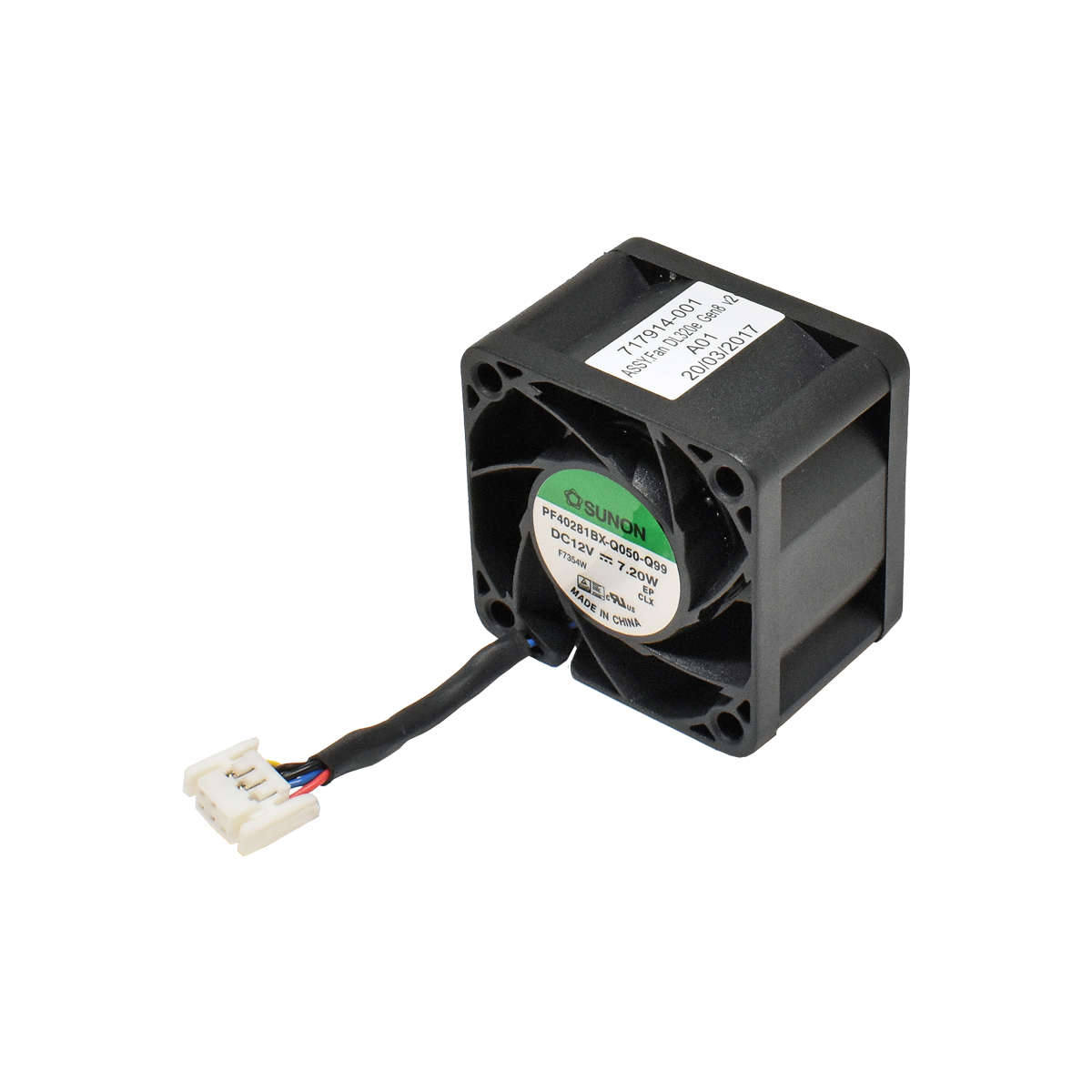 HP-Sunon-Fan-Lüftermodul-717914-001-Kabel-717888-0-002.jpg HP Sunon Fan Lüftermodul 717914-001 für DL320E Gen8 Gen9