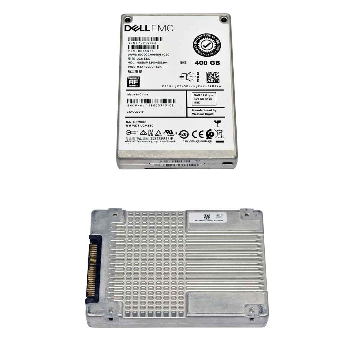 Dell EMC WD 400GB 118000545-02 HUSMM3240ASS204 2.5" 12G SAS SSD Dell EMC WD 400GB 118000545-02 HUSMM3240ASS204 2.5" 12G SAS SSD