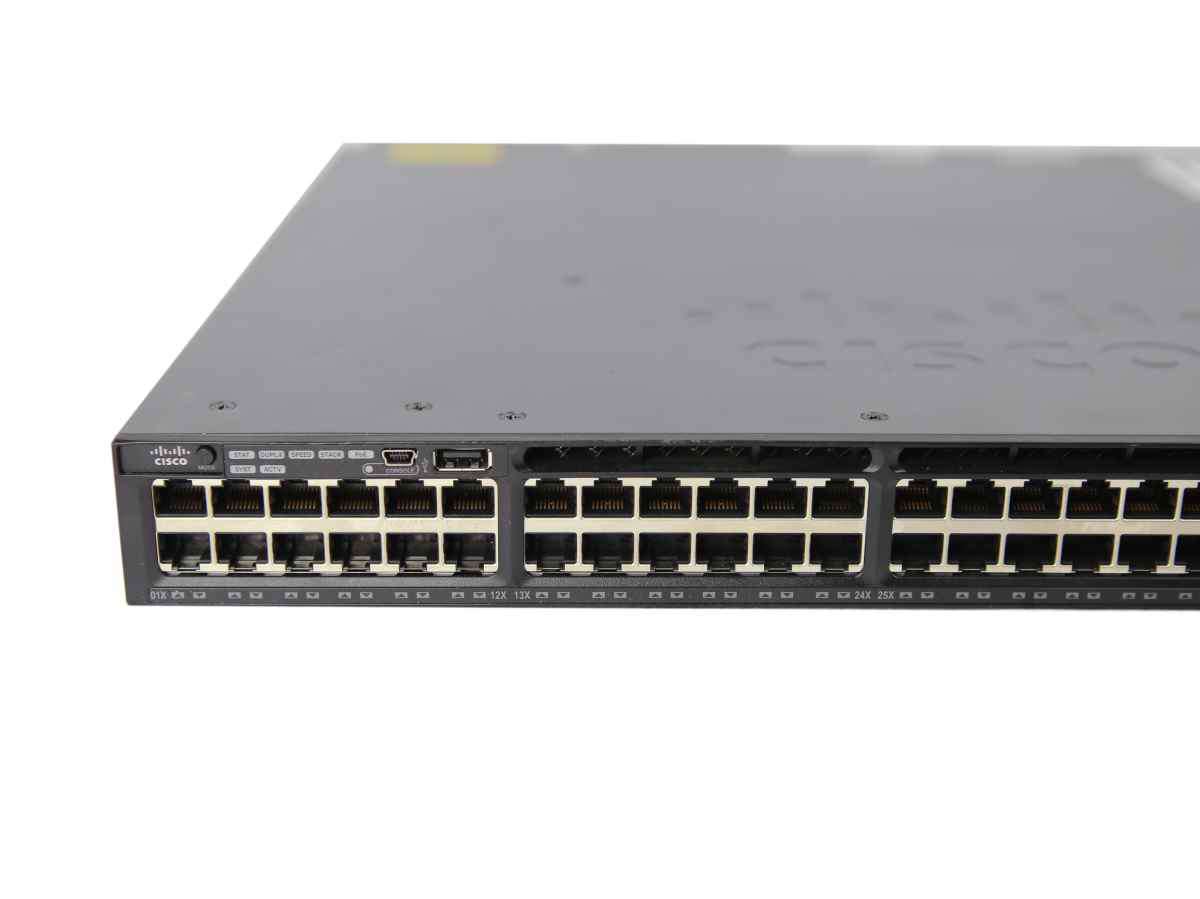 Cisco Catalyst WS-C3650-48FD-L 48-Port RJ-45 PoE+ GE Switch 2x 1G SFP 2x 10G SFP+