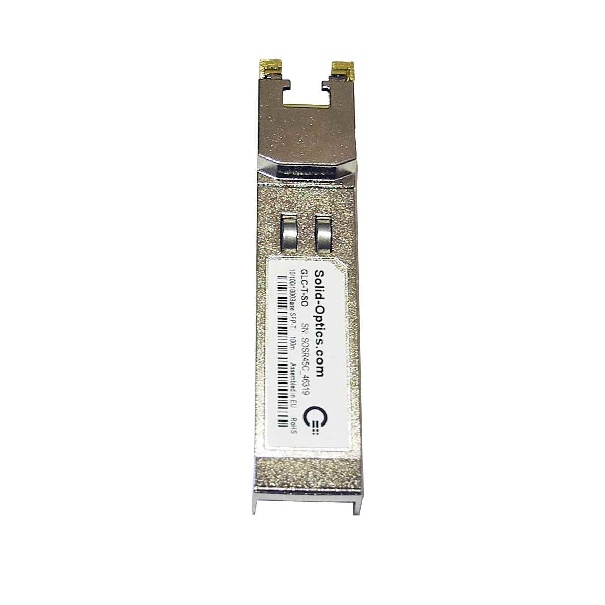 Solid-Optics GLC-T-SO 1000Base-T 100m SFP Copper RJ-45 Transceiver Module Solid-Optics GLC-T-SO 1000Base-T 100m SFP Copper RJ-45 Transceiver Module