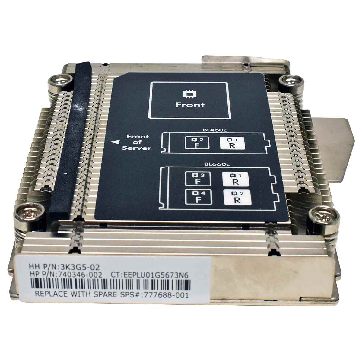 HP CPU 2 Heatsink / Kühler PN: 740346-002 777688-001 ProLiant BL460c Gen9