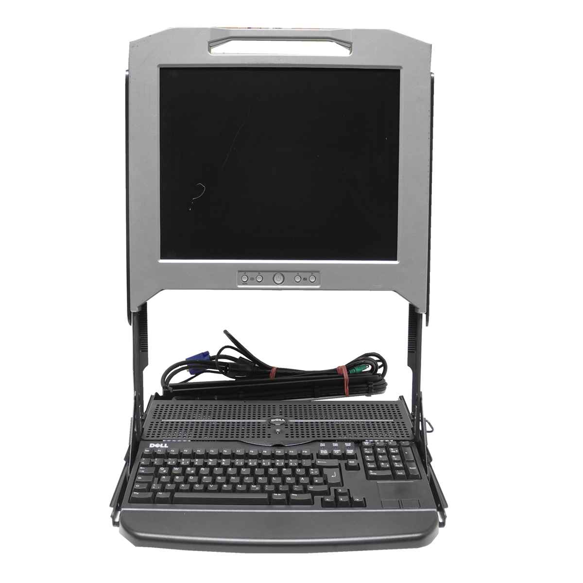 Dell 17 FP PowerEdge KVM Rack Console 17" QWERTZ DE Tastatur 137PH HP535 No AC Dell 17 FP PowerEdge KVM Rack Console 17" QWERTZ DE Tastatur 137PH HP535 No AC