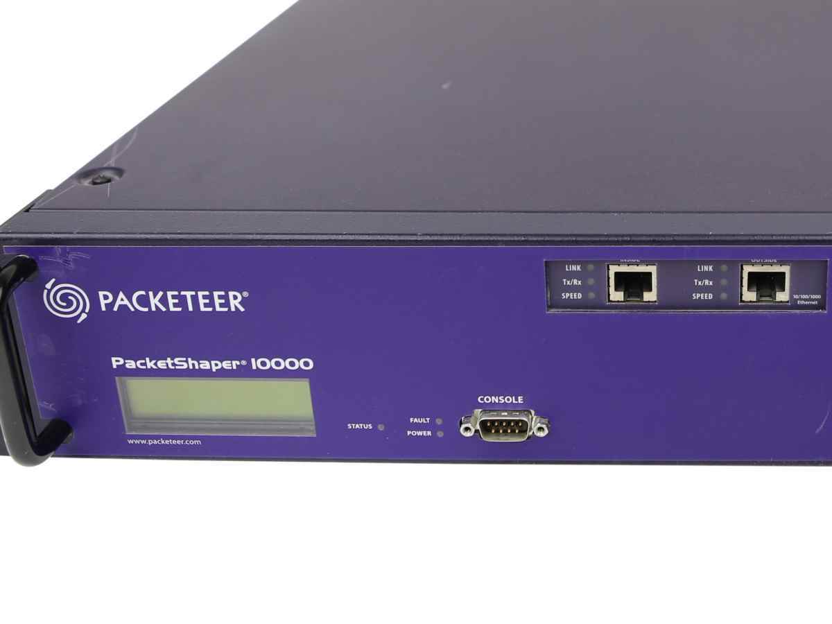 Blue Coat Packeteer PacketShaper 10000 PS10000G-L200M-2000 2x PSU no HDD
