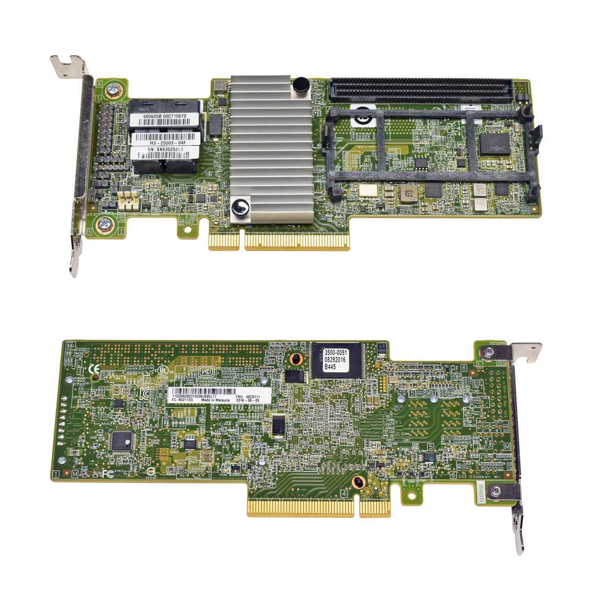 IBM ServeRAID M5210 12Gb RAID Controller 46C9111 LP + 12G MiniSAS HD Kabel 00FN501 IBM ServeRAID M5210 12Gb RAID Controller 46C9111 LP + 12G MiniSAS HD Kabel 00FN501