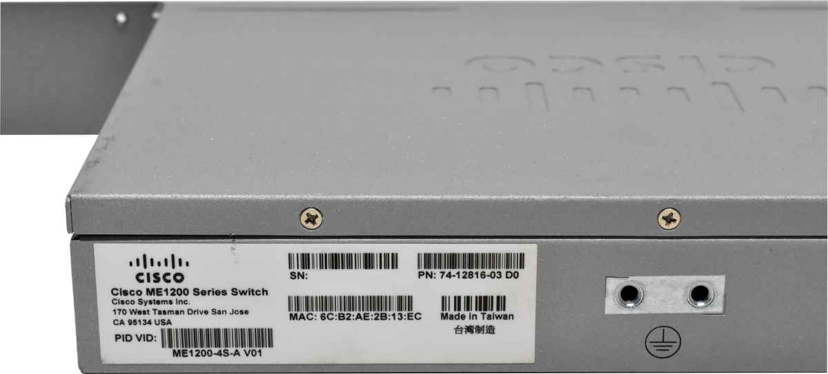Cisco ME1200-4S-A 74-12816-03 4-Port GE SFP Access Device 2x GE RJ-45 +Rack Ears