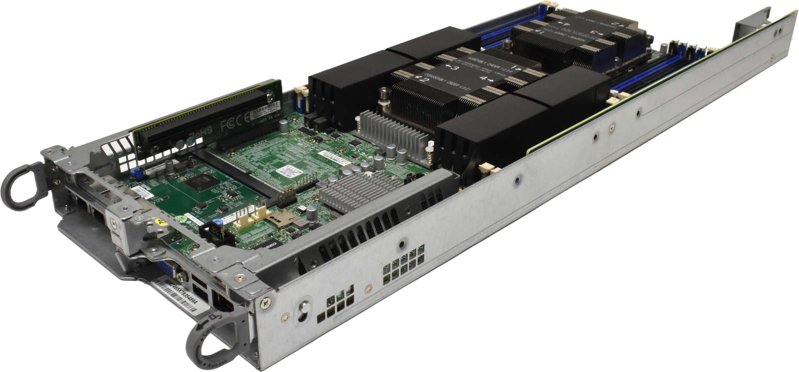 Supermicro-Node-Server-X11DPT-Rev-1-02-no-CPU-no-P-002.jpg Supermicro Node Server X11DPT Rev:1.02 no CPU no PC4 2x Heatsink 1x AOC-MGP-i4M