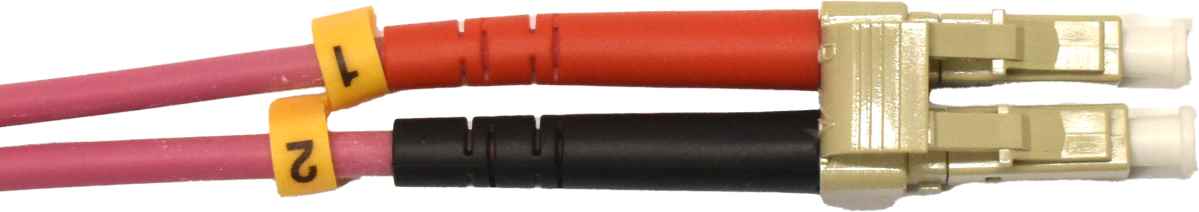 10x Corning OM4 Duplex FIBER Patch Cord Pink LSZH LC/LC-5m NEU