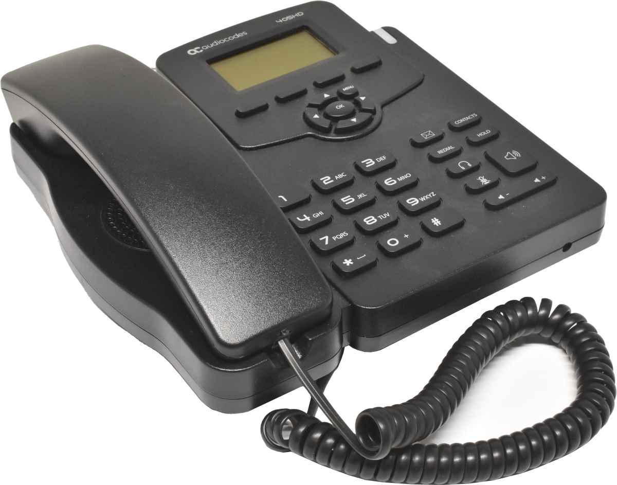 Audiocodes 405HD IP Phone black PoE Systemtelefon GGWV00597 LCD Display