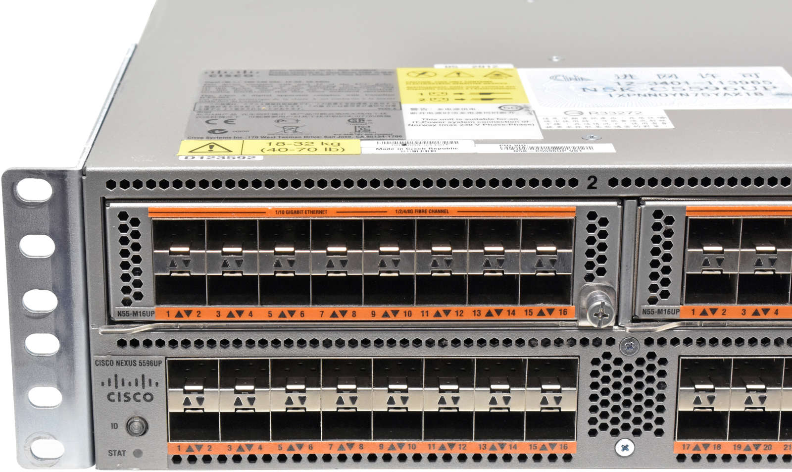 Cisco-Nexus-N5K-C5596UP-68-3884-03-48-Port-10GE-FC-003.jpg Cisco Nexus N5K-C5596UP 68-3884-03 48-Port 10GE/FC Switch 2x16-Port Expansion Modul N55-M16UP